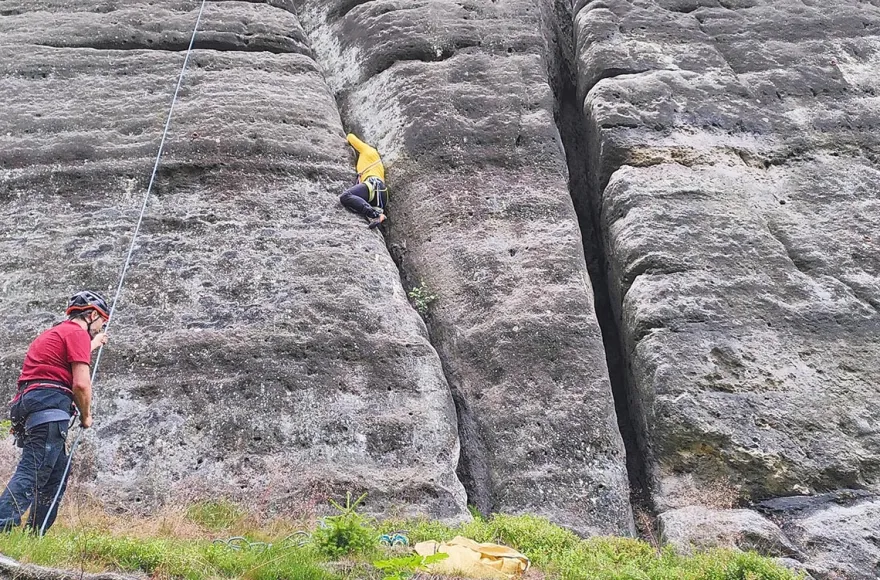 Kletter Schnupperkurs Elbsandsteingebirge in der Sächsischen Schweiz Struppen
