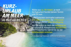 Kurzurlaub am Meer für 2