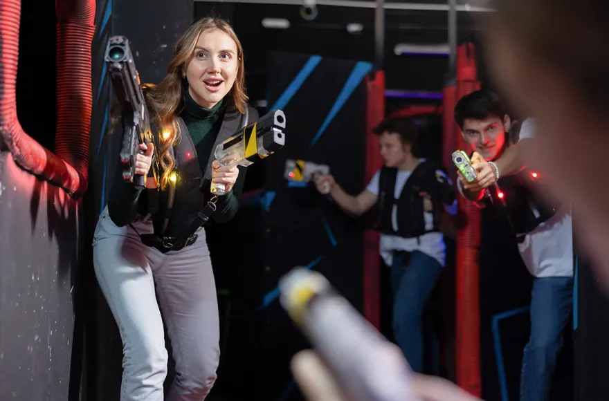 Lasertag spielen