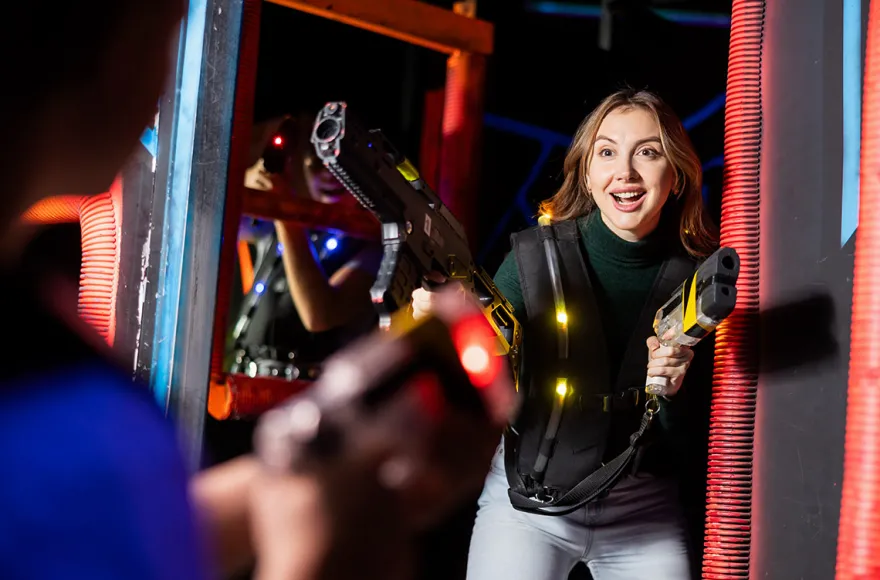 Lasertag spielen