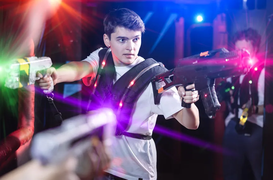 Lasertag spielen