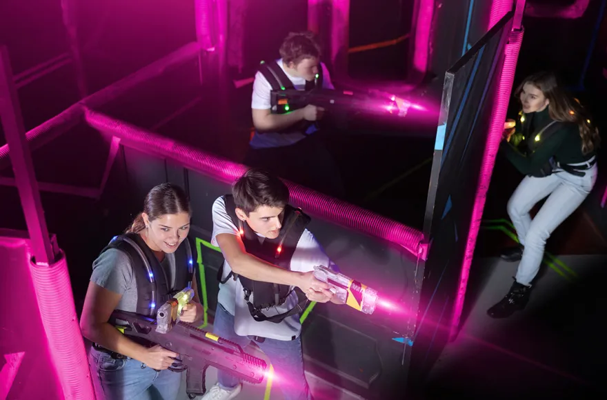Lasertag spielen