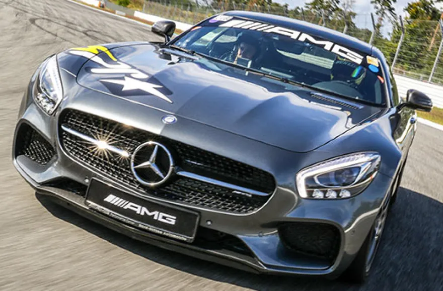 Mercedes AMG GT-S Renntaxi auf der Nordschleife