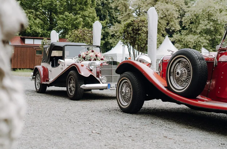Mercedes Benz Oldtimer fahren Brandis
