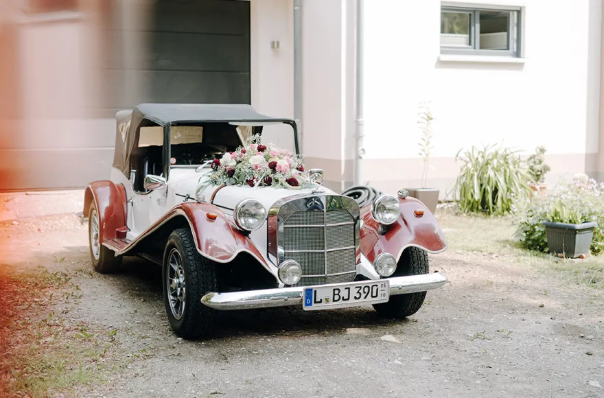 Mercedes Benz Oldtimer fahren Brandis