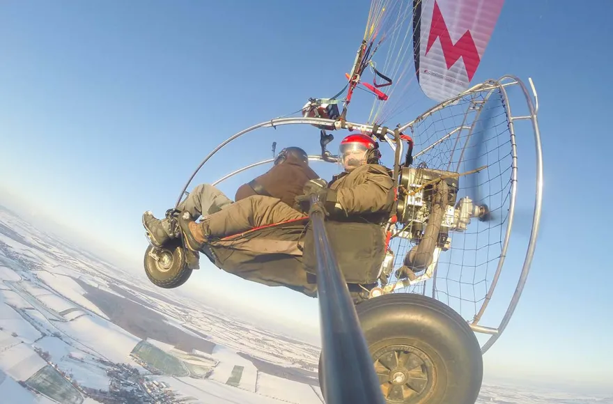 Motorgleitschirm fliegen Gaweinstal (1,5 Std.)