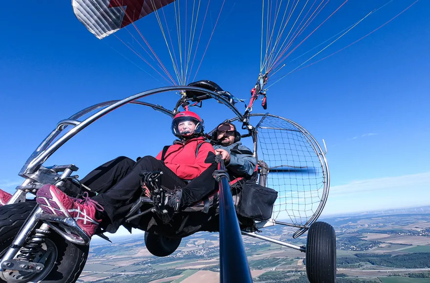 Motorgleitschirm fliegen Gaweinstal