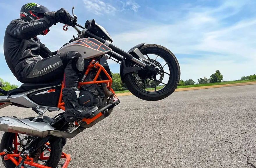 Motorrad Stunt Training Lübbecke