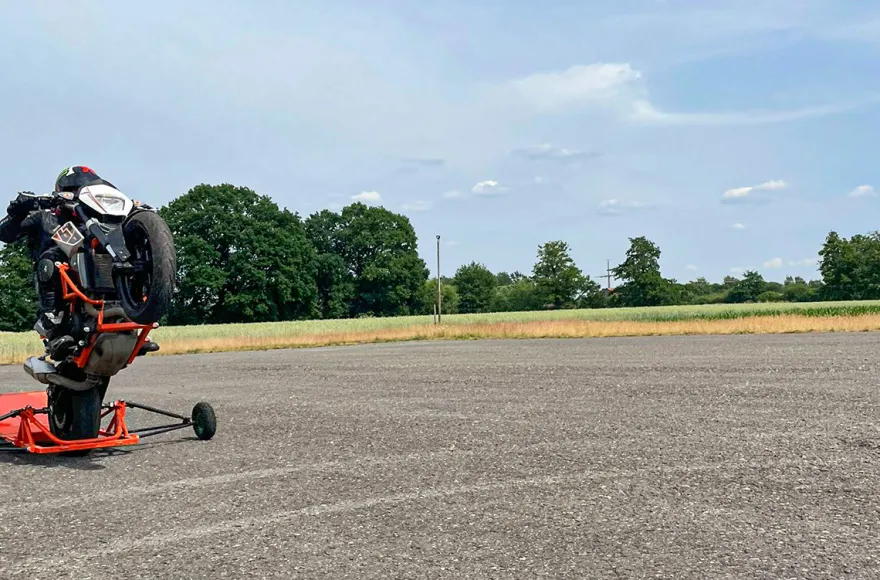Motorrad Stunt Training Lübbecke