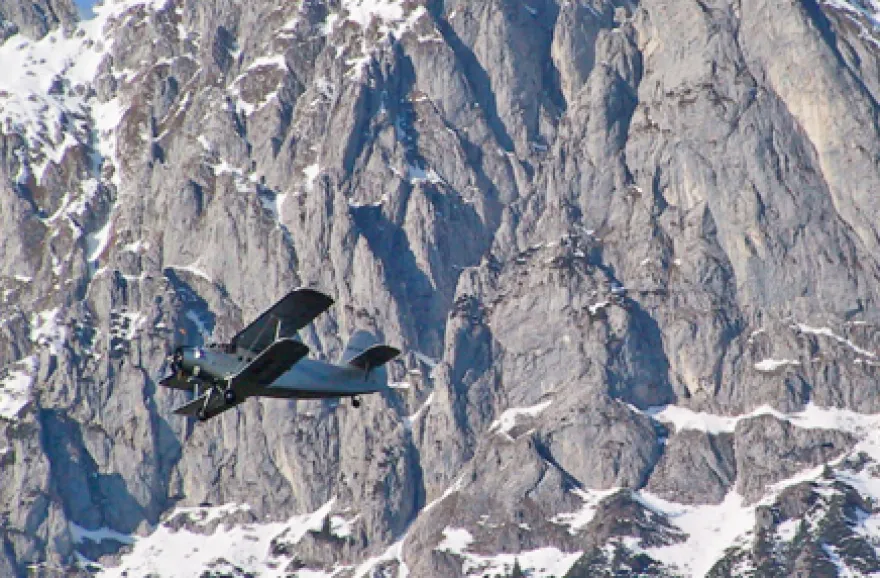 Nostalgie-Rundflug über Österreich