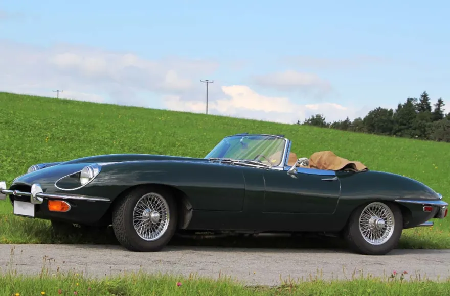Oldtimer fahren München für 2 (Jaguar E-Type Serie II 4.2)