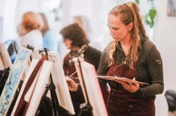 Paint & Drink mit Strukturpaste München