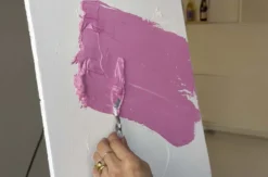 Paint & Drink mit Strukturpaste