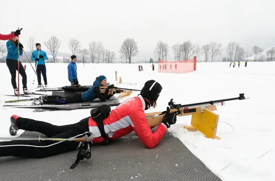 Privater Langlauf und Biathlon Kurs für 2 Kössen