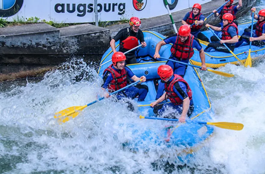 Rafting im Eiskanal Augsburg