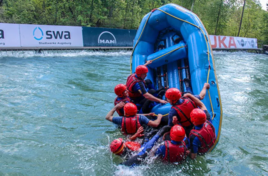 Rafting im Eiskanal Augsburg