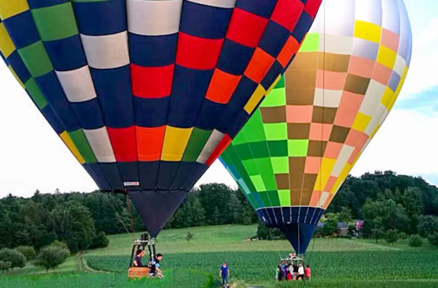 Romantische Ballonfahrt Raum Karlsruhe für 2