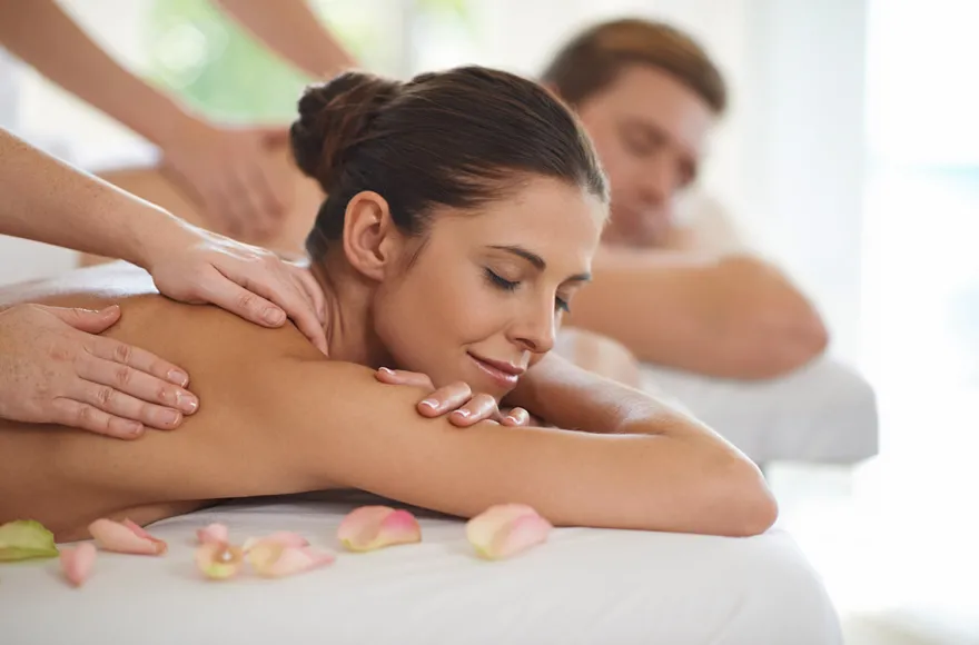Romantische Massage für 2