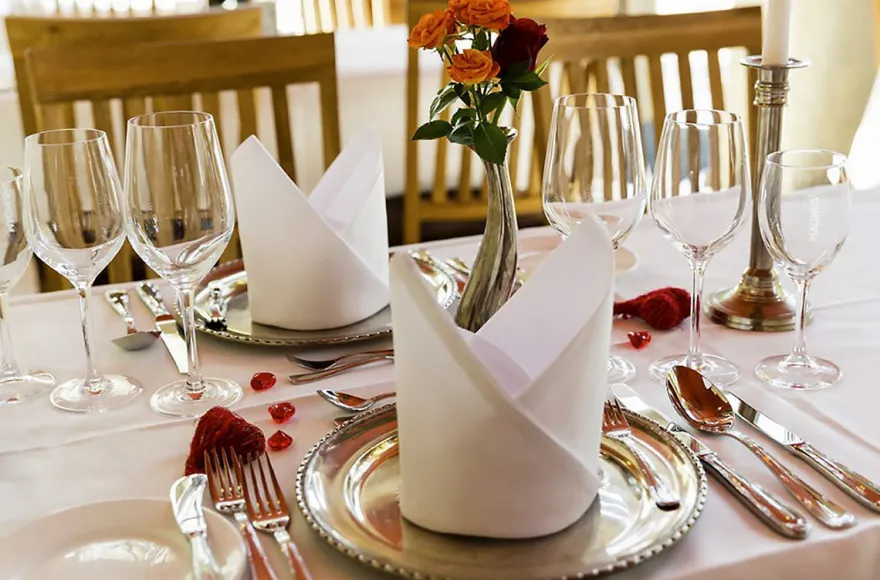 Romantisches Dinner Hamburg für 2