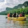 Schlauchboottour durch die Sächsische Schweiz