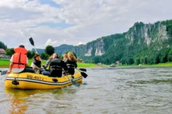 Schlauchboottour durch die Sächsische Schweiz