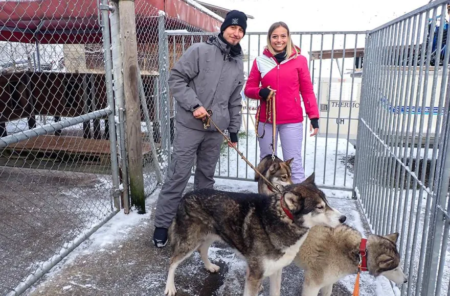 Schlittenhunde Abenteuer Ermenswil St. Gallen für 2
