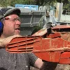 Schnitzen mit der Motorsäge Samnaun/Compatsch