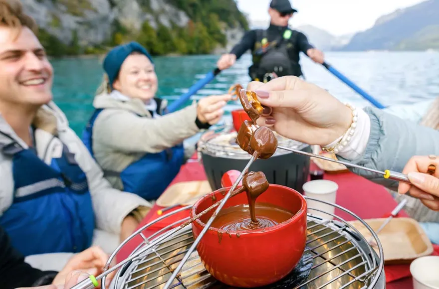 Schoko-Fondue Float Wilderswil