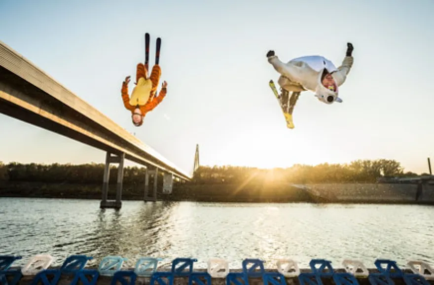 Ski- & Snowboard-Waterramp für Könner in Wien