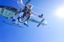 Tandemfallschirmsprung Mosbach aus Helikopter