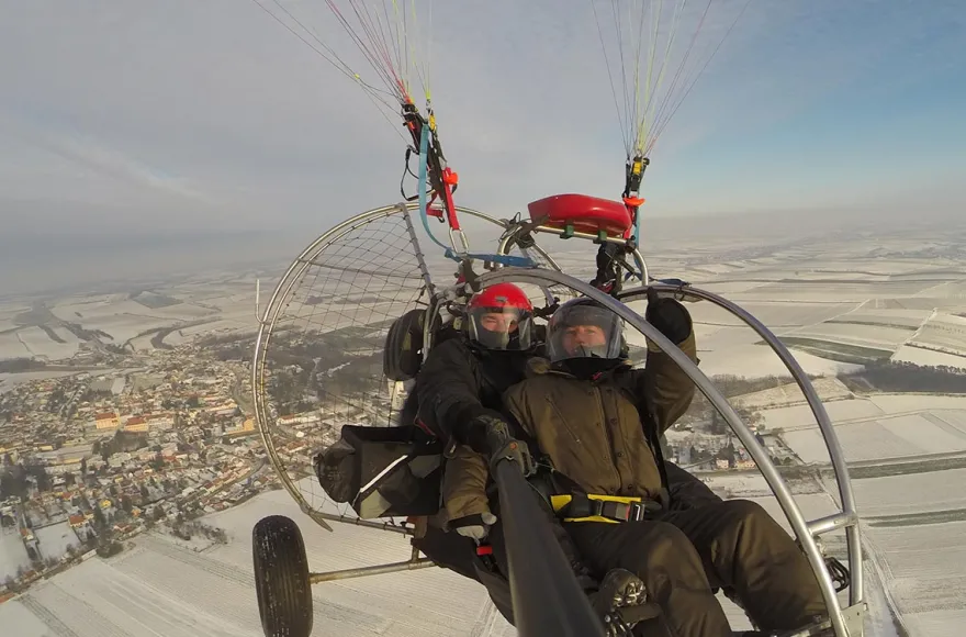 Tandemflug mit Weinverkostung für 2 Gaweinstal