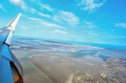 Tragschrauber Flug Nordsee Inseln