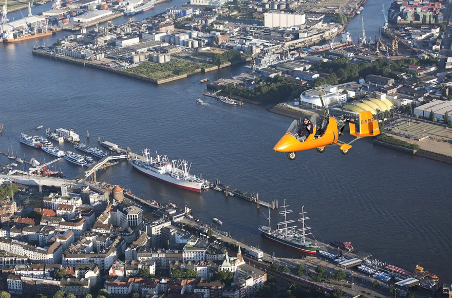 Tragschrauber Rundflug Hamburg