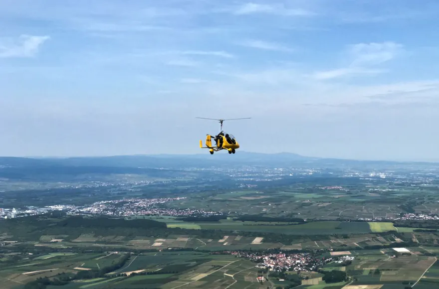 Tragschrauber selber fliegen Mosbach (45 Min.)