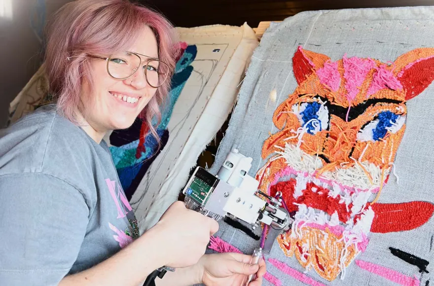 Tufting Workshop Frankfurt (Spiegel)