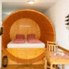 Urlaub mit Freunden im Weinfass mit Wellness Grub an der March