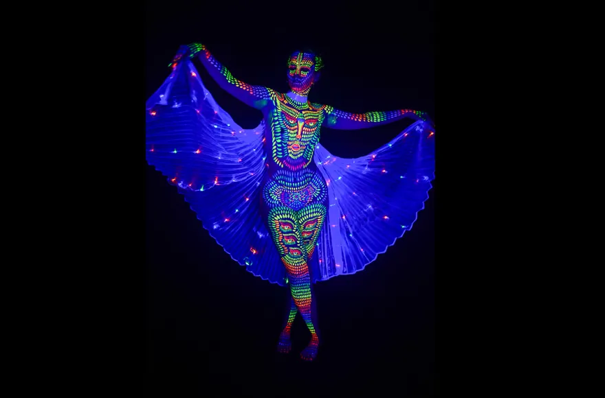 UV-Effekt-Bodypainting Farchant