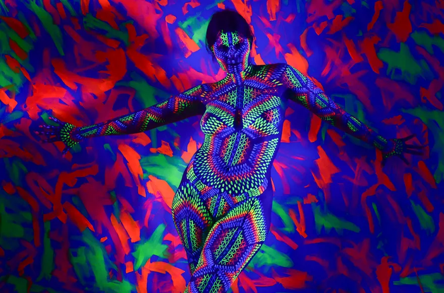 UV-Effekt-Bodypainting Farchant