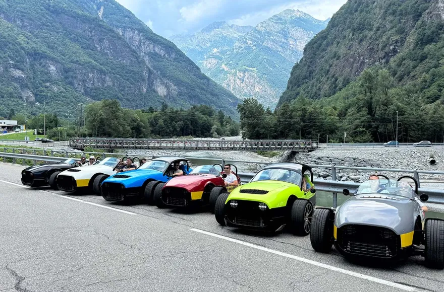 Vanderhall Roadster Fahrt ab Locarno (Day Ride 8h)