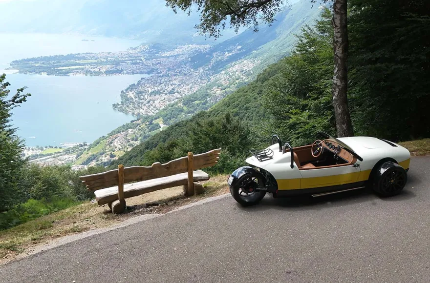 Vanderhall Roadster Fahrt ab Locarno (Morning Ride 3h)