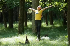 Waldbaden-Durchatmen im Wald