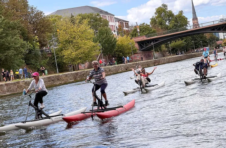 Waterbike fahren Heidelberg