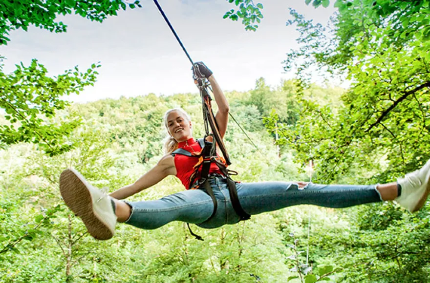 Ziplining und Adventure-Minigolf in der Vulkaneifel