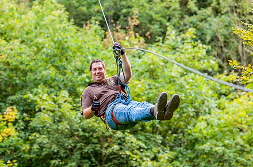 Ziplining und Adventure-Minigolf in der Vulkaneifel
